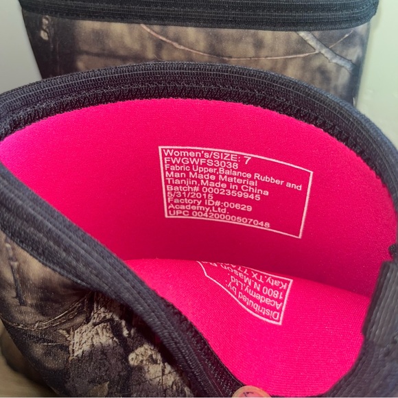 Game winner Waterproof Camo Boots Size 7 - Picture 6 of 9